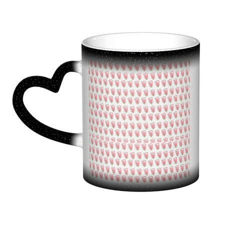 Color changing mug in the sky Funny Coffee Milk Tea Mug Cup Roses Ceramic Cup