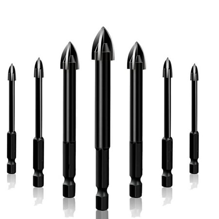 7 Piece Black Efficient Universal Tool Multifunctional Triple-Cornered Drill Bit Carbide Tip Spear Head(3-12 mm)
7 Piece Black Efficient Universal Tool Multifunctional Triple-Cornered Drill Bit Carbide Tip Spear Head(3-12 mm)