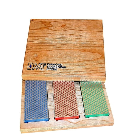 Diamond Machining Technology (DMT) Set of 3 6-in. Diamond Whetstone Sharpeners in Hard Wood Box (W6EFC)
Diamond Machining Technology (DMT) Set of 3 6-in. Diamond Whetstone Sharpeners in Hard Wood Box (W6EFC)