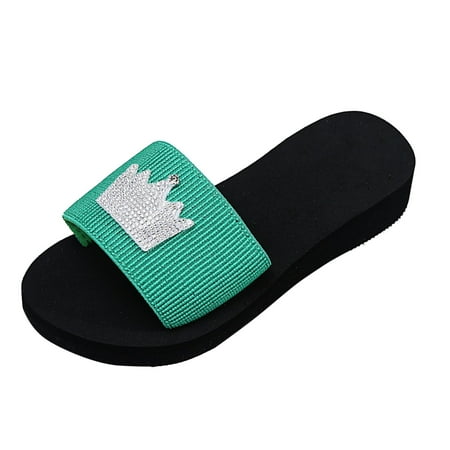 Wesracia shoe Women s Summer Personality Rhinestone Flat Crown Outer Wear Thick-soled sandals the shoes for ladies summer
Wesracia shoe Women s Summer Personality Rhinestone Flat Crown Outer Wear Thick-soled sandals the shoes for ladies summer