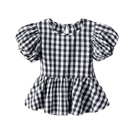 Toddler Girls T-Shirt Tops Summer Plaid Pleated Hem Crew Neck Short Sleeves Casual Seaside Exclusive 0 To 6 Years
Toddler Girls T-Shirt Tops Summer Plaid Pleated Hem Crew Neck Short Sleeves Casual Seaside Exclusive 0 To 6 Years