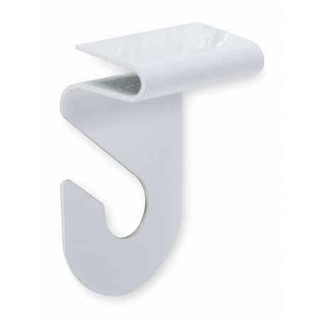 Sim Supply Single Point Hook Steel White PK2 1RCK4 1RCK4 ZO-G2758637