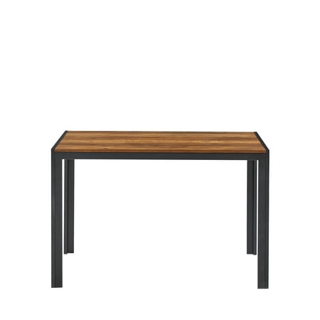 Dining Table With MDF Wooden Top and Black Metal Shelf - Modern Minimalist Style for Kitchen Restaurant and Dining Room
Dining Table With MDF Wooden Top and Black Metal Shelf - Modern Minimalist Style for Kitchen Restaurant and Dining Room