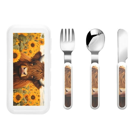 Balery Countryside Sunflower Cow for Stainless Steel Kids Silverware Set - Child and Toddler Safe Flatware - Children s Knife Fork And Spoon Set - Metal Kids Cutlery Set
Balery Countryside Sunflower Cow for Stainless Steel Kids Silverware Set - Child and Toddler Safe Flatware - Children s Knife Fork And Spoon Set - Metal Kids Cutlery Set