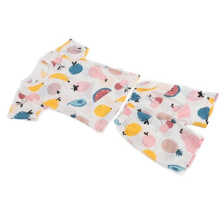 Baby Short Sleeve Suit Fine Stitching Children Summer Pajamas Set Soft For Children For Home Fruits 110cm
Baby Short Sleeve Suit Fine Stitching Children Summer Pajamas Set Soft For Children For Home Fruits 110cm