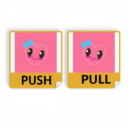 Dinosaur Kingdom Love You Push Pull Door Sign Vinyl Stickers Shop