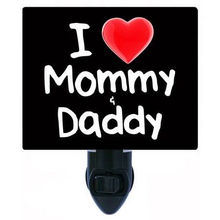 Decorative Photo Night Light Plus One Extra Free Switchable Insert. 4 Watt Bulb. Image Title: I Heart My Mommy and Daddy. Light Comes with Extra Bulb.
Decorative Photo Night Light Plus One Extra Free Switchable Insert. 4 Watt Bulb. Image Title: I Heart My Mommy and Daddy. Light Comes with Extra Bulb.