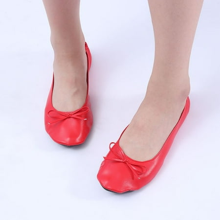 Cathalem Ballet Shoes Foldable Flat Dance Shoes Party Roll Travel Slipper Women Portable House Slippers for Women Washable Red 7.5
Cathalem Ballet Shoes Foldable Flat Dance Shoes Party Roll Travel Slipper Women Portable House Slippers for Women Washable Red 7.5
