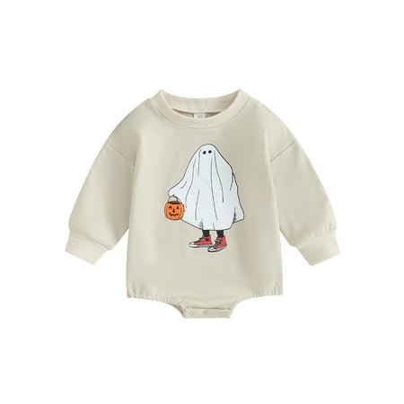 Frobukio Newborn Baby Girls Boys Romper Long Sleeve Crew Neck Ghost Print Fall Bodysuit Halloween Clothes
Frobukio Newborn Baby Girls Boys Romper Long Sleeve Crew Neck Ghost Print Fall Bodysuit Halloween Clothes
