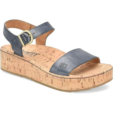 Born Women s Sari Sandal Oceano (Navy) Full Grain Leather - BR0035534