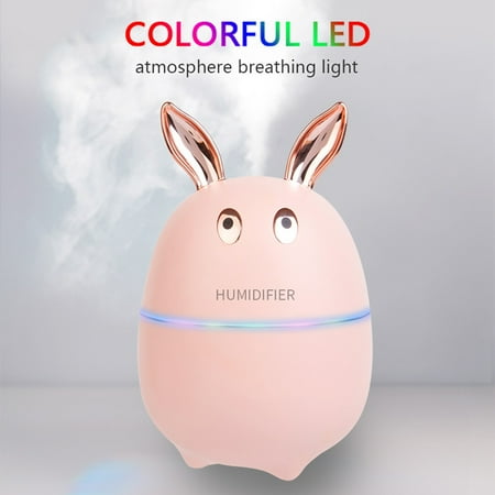 Portable Humidifier 600 ml Cool Mist Humidifier with Night Light -New