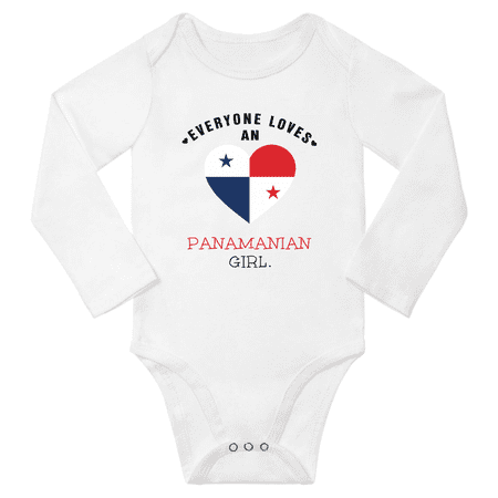 Everyone Loves An Panamanian Girl Baby Long Slevve Bodysuit Romper (White 3-6 Months)
Everyone Loves An Panamanian Girl Baby Long Slevve Bodysuit Romper (White 3-6 Months)