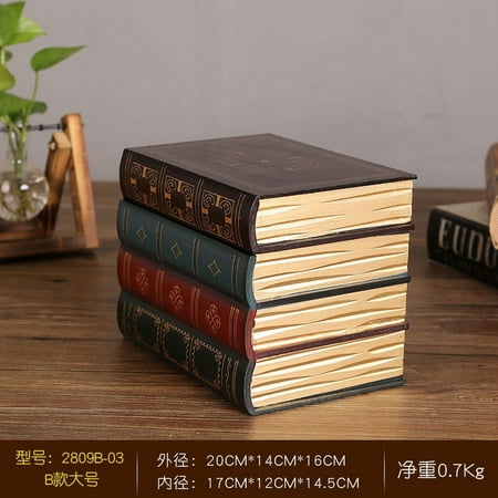 OUNONA Fake Book Decorative Book Storage Box Vintage Home Office Shelf Decoration
OUNONA Fake Book Decorative Book Storage Box Vintage Home Office Shelf Decoration