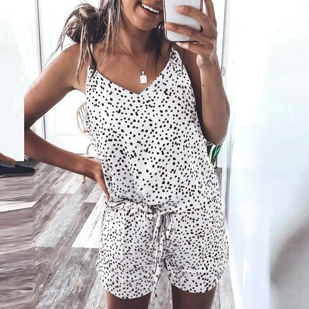 Alueeu Women Leopard Sleeveless V Neck Pajama Set Night Lounge Top Short Sleepwear Cute Womens Pajama Set
Alueeu Women Leopard Sleeveless V Neck Pajama Set Night Lounge Top Short Sleepwear Cute Womens Pajama Set