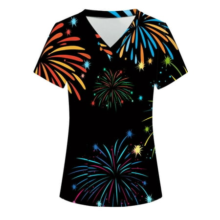 Women Scrubs Top Nurses Clothing Working Uniform Top Care Workwear Short Sleeve V-Neck Blouse
Women Scrubs Top Nurses Clothing Working Uniform Top Care Workwear Short Sleeve V-Neck Blouse