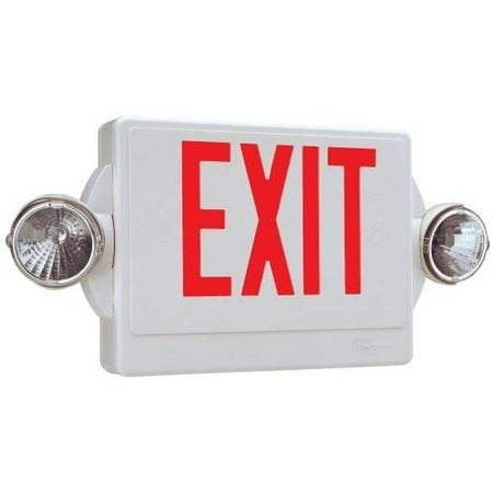 Lithonia Lighting Quantum Red LED Combo Exit/Emergency Light with Back-Up Battery White #LHQMSW1R 120/277
Lithonia Lighting Quantum Red LED Combo Exit/Emergency Light with Back-Up Battery White #LHQMSW1R 120/277