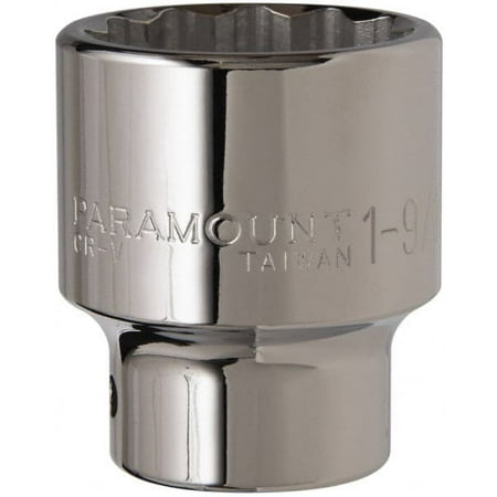 Paramount 1-9/16 3/4 Drive Standard Hand Socket 12 Points 2-5/8 OAL