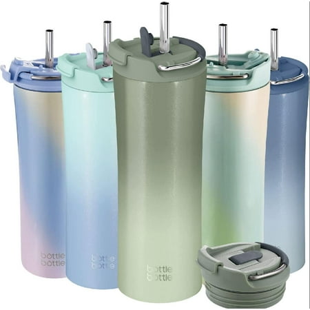 BOTTLE BOTTLE Insulated Coffee Tumblers with Dual-use Lid and Straw Double Walled Iced Travel Coffee Mug for Woman and Man 18 oz Stainless Steel Tumbler with Handle(green gradient)
BOTTLE BOTTLE Insulated Coffee Tumblers with Dual-use Lid and Straw Double Walled Iced Travel Coffee Mug for Woman and Man 18 oz Stainless Steel Tumbler with Handle(green gradient)