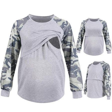 Fanxing Women Breastfeeding Top Henley V Neck Maternity Nursing Long Sleeve Pregnant Tshirt Pregnant Blouse
Fanxing Women Breastfeeding Top Henley V Neck Maternity Nursing Long Sleeve Pregnant Tshirt Pregnant Blouse