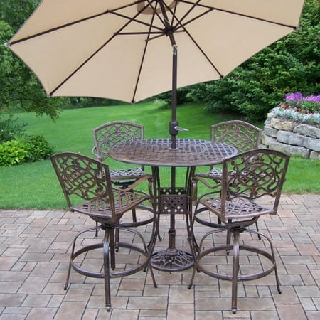 Oakland Living Mississippi Bar Height Dining Set