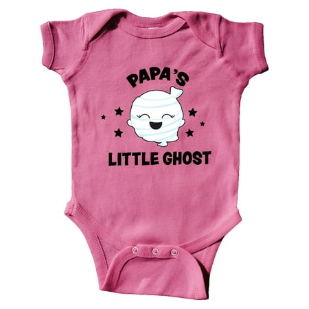 Inktastic Cute Papa s Little Ghost with Stars Gift Baby Girl Bodysuit