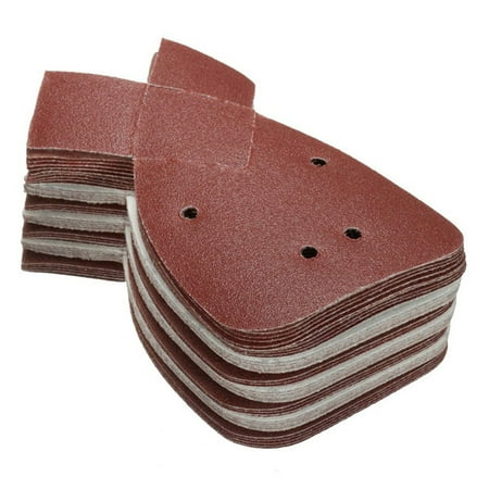 40PCS 4-Hole Sanding Discs Sandpaper Grit 40/60/80/120