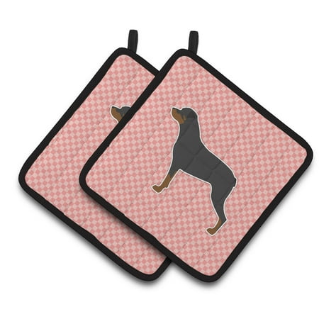 Carolines Treasures BB3666PTHD Rottweiler Checkerboard Pink Pair of Pot Holders 7.5HX7.5W multicolor
Carolines Treasures BB3666PTHD Rottweiler Checkerboard Pink Pair of Pot Holders 7.5HX7.5W multicolor