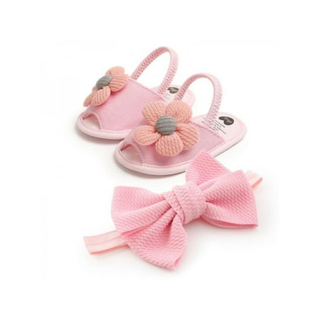 Baby Girl Shoes Soft Sole Floral Summer Sandals Infant Anti-Slip Shoes Prewalkers With Headband
Baby Girl Shoes Soft Sole Floral Summer Sandals Infant Anti-Slip Shoes Prewalkers With Headband