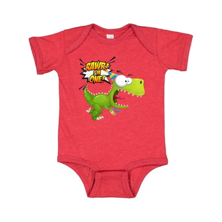 Inktastic 1st Birthday Rawr Dinosaur Gift Baby Boy or Baby Girl Bodysuit