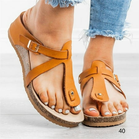 Women Thong Sandals Flat Breathable Wear-resistant Anti-slip Casual Shoes for Summer 40
Women Thong Sandals Flat Breathable Wear-resistant Anti-slip Casual Shoes for Summer 40