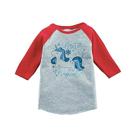 7 ate 9 Apparel Girl s Winter Unicorn Red Baseball Tee
7 ate 9 Apparel Girl s Winter Unicorn Red Baseball Tee