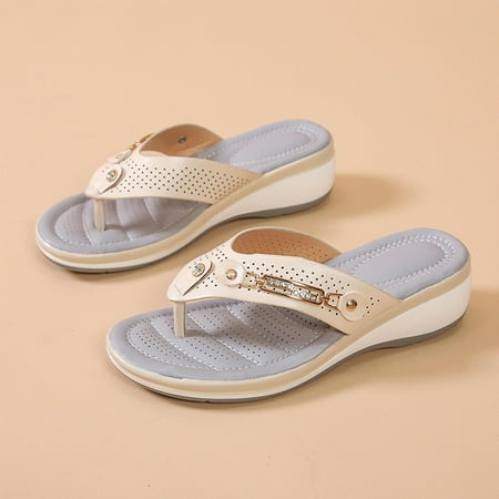 Patlollav Womens Sandals Clearance Summer Thick Bottom Flip Flops Women Wedge Beach Sandals
Patlollav Womens Sandals Clearance Summer Thick Bottom Flip Flops Women Wedge Beach Sandals