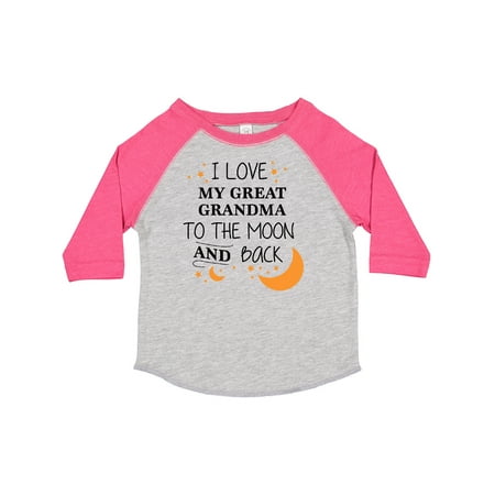 Inktastic I Love My Great Grandma to the Moon and Back Gift Toddler Boy or Toddler Girl T-Shirt
Inktastic I Love My Great Grandma to the Moon and Back Gift Toddler Boy or Toddler Girl T-Shirt