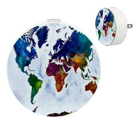 YZUOUZY Night Lights Plug into Wall Bedroom Lamp Small Bedside Lamps Set of 2 Colored World Map Blue Purple
YZUOUZY Night Lights Plug into Wall Bedroom Lamp Small Bedside Lamps Set of 2 Colored World Map Blue Purple