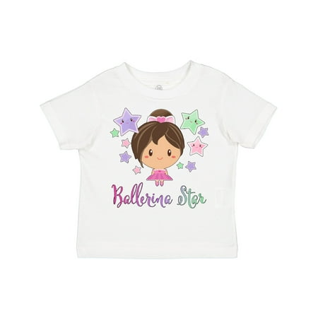 Inktastic Ballerina Star Girl in Tutu Gift Toddler Toddler Girl T-Shirt
