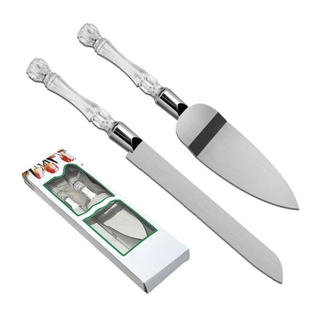 2PCS/Set Wedding Cake Knife and Server Set Cake Cutting Set for Wedding with Faux Crystal Handles &
2PCS/Set Wedding Cake Knife and Server Set Cake Cutting Set for Wedding with Faux Crystal Handles &