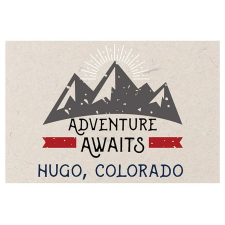 Hugo Colorado Souvenir 2x3 Inch Fridge Magnet Adventure Awaits Design