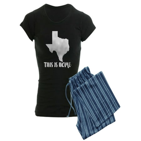CafePress - Texas This Is Home - Women s Dark Pajamas