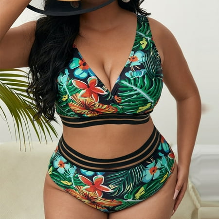 Finelylove High Waisted Bikini Padded Sport Bra Style High Waist Green 1XL
Finelylove High Waisted Bikini Padded Sport Bra Style High Waist Green 1XL