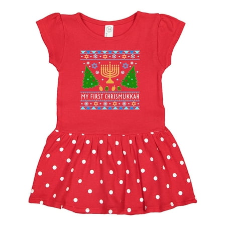 Inktastic My 1st Chrismukkah Sweater Style with Menorah and Trees Gift Baby Girl Dress
Inktastic My 1st Chrismukkah Sweater Style with Menorah and Trees Gift Baby Girl Dress
