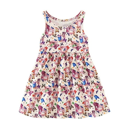 DTBPRQ Toddler Girl Floral Dress Summer Casual Baby Girls Cute Sundresses Ruffle Sleeveless Outfits Casual A-Line Graphic Printed Clothes
DTBPRQ Toddler Girl Floral Dress Summer Casual Baby Girls Cute Sundresses Ruffle Sleeveless Outfits Casual A-Line Graphic Printed Clothes