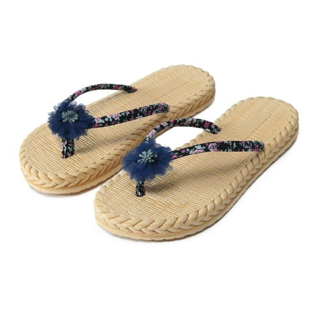 Cathalem Women Floral Thong Slippers Flat Floral Strap Thong Slippers Fashion Beach Flat Floral Slippers Women s Shoes Sandals Navy 8.5
Cathalem Women Floral Thong Slippers Flat Floral Strap Thong Slippers Fashion Beach Flat Floral Slippers Women s Shoes Sandals Navy 8.5