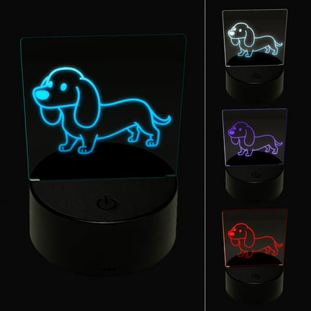 Dachshund Standing Wiener Dog LED Night Light Sign 3D Illusion Desk Nightstand Lamp
Dachshund Standing Wiener Dog LED Night Light Sign 3D Illusion Desk Nightstand Lamp