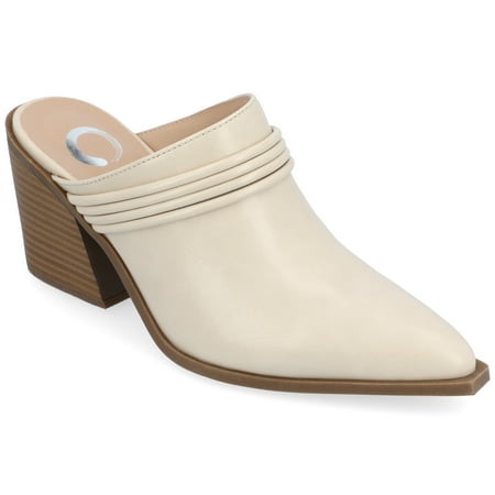 Journee Collection Womens Jinny Slip On Block Heel Mule Pump