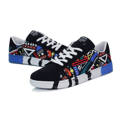 Men s sneakers Men s Casual Lace-Up Colorfor Canvas Sport Shoes Sneakers Graffiti Shoes walking shoes for men 39 Blue
Men s sneakers Men s Casual Lace-Up Colorfor Canvas Sport Shoes Sneakers Graffiti Shoes walking shoes for men 39 Blue