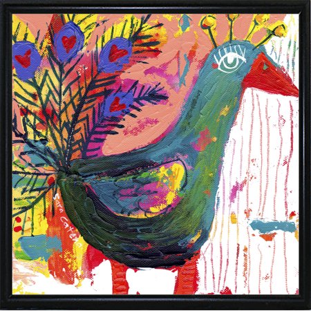 All My Glory-SARCAT108155 Print 32"x32.5" by Sara Catena in a Metal Frame Flat Back