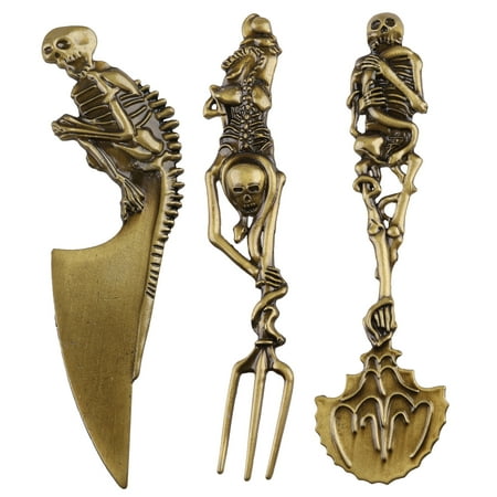 XINYTEC Halloween Gift Skeletal Cutlery Sets Metal Tableware Fork Spoon Knife Flatware Dinnerware Kitchen Holiday Party Decoration
XINYTEC Halloween Gift Skeletal Cutlery Sets Metal Tableware Fork Spoon Knife Flatware Dinnerware Kitchen Holiday Party Decoration