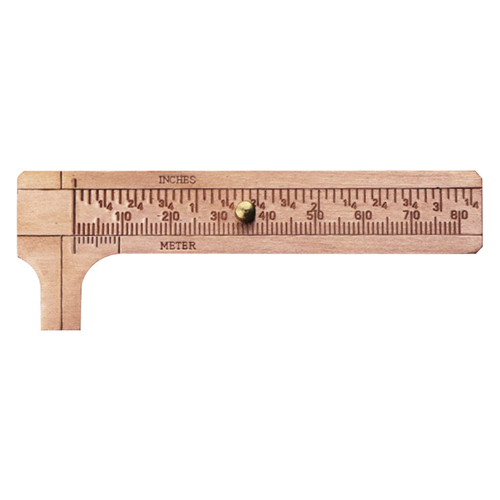 Handy Sliding Gauge Brass Vernier Caliper Ruler Measuring Tool Double