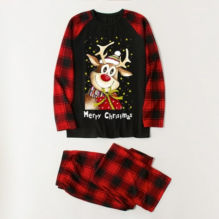 women Christmas pajamas for family matching outfits son daughter sets soft Black Fashion Moms Long Sleeve Printing Top Pants Suit Family Parent-child Wear Mom
women Christmas pajamas for family matching outfits son daughter sets soft Black Fashion Moms Long Sleeve Printing Top Pants Suit Family Parent-child Wear Mom