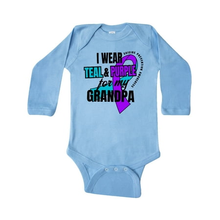 Inktastic Suicide Prevention I Wear Teal and Purple for My Grandpa Gift Baby Boy or Baby Girl Long Sleeve Bodysuit
Inktastic Suicide Prevention I Wear Teal and Purple for My Grandpa Gift Baby Boy or Baby Girl Long Sleeve Bodysuit